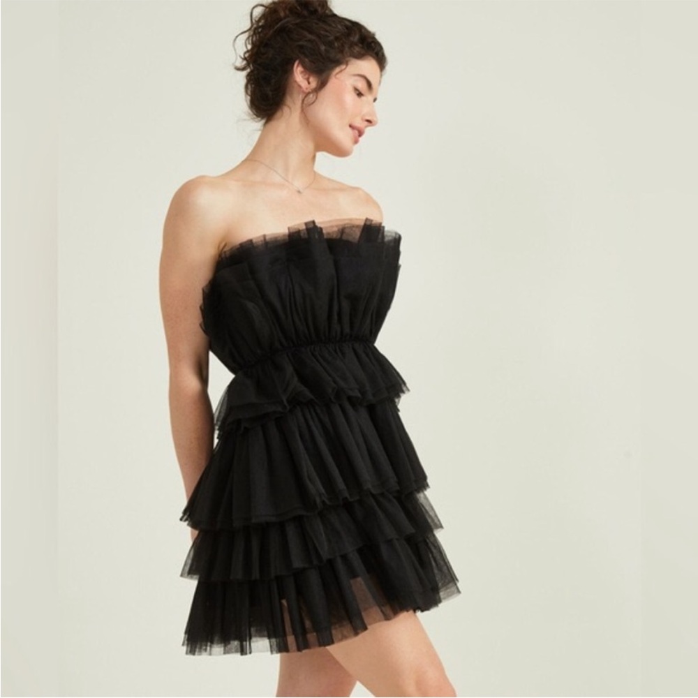Altard State black strapless dress
